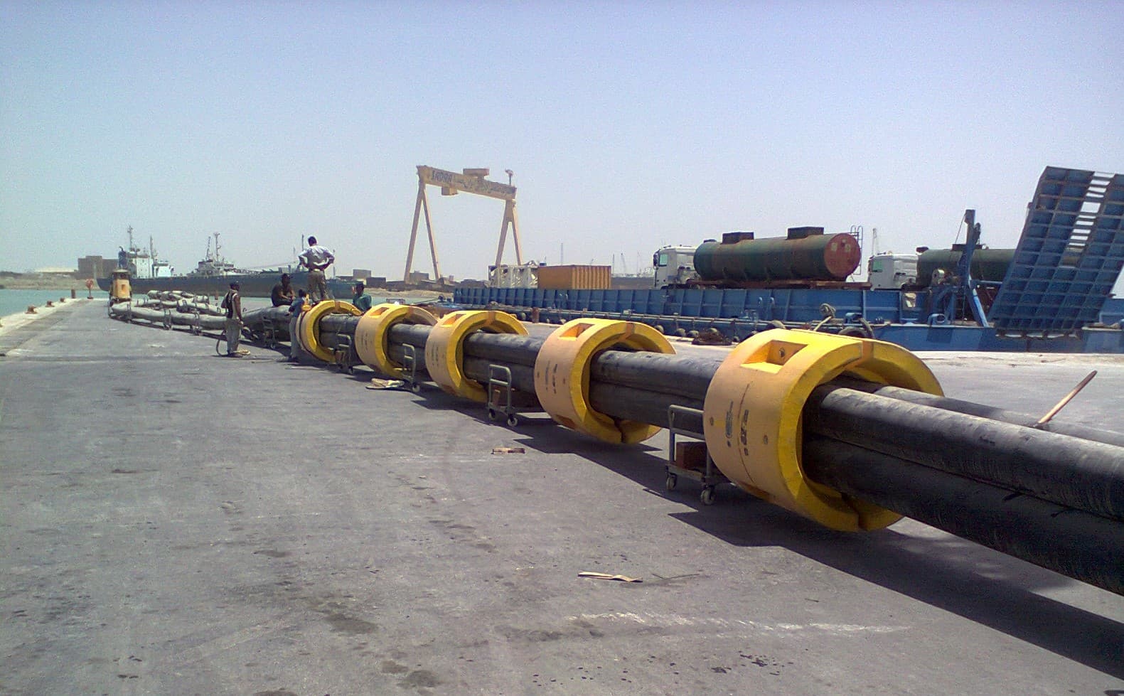 Pipeline installation spread