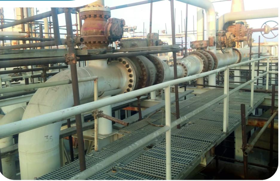 Gas Transmission from Khark Factories to the Flare